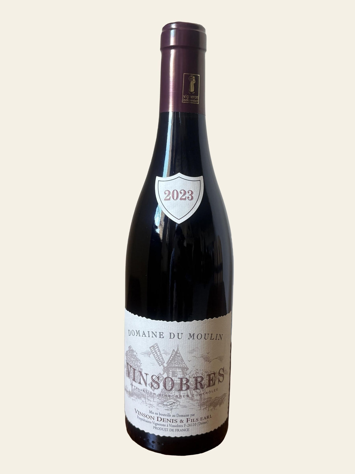 Domaine du Moulin – Cuvée Les Vieilles Vignes de Jean Vinson - rød