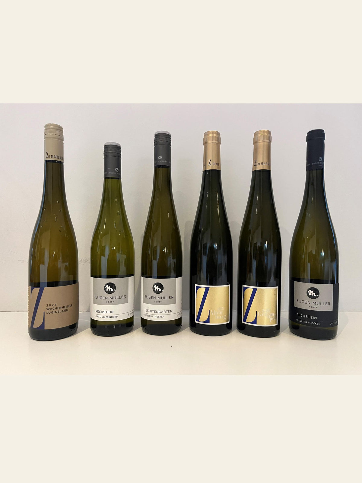 Toppen af Riesling fra Pfalz kasse